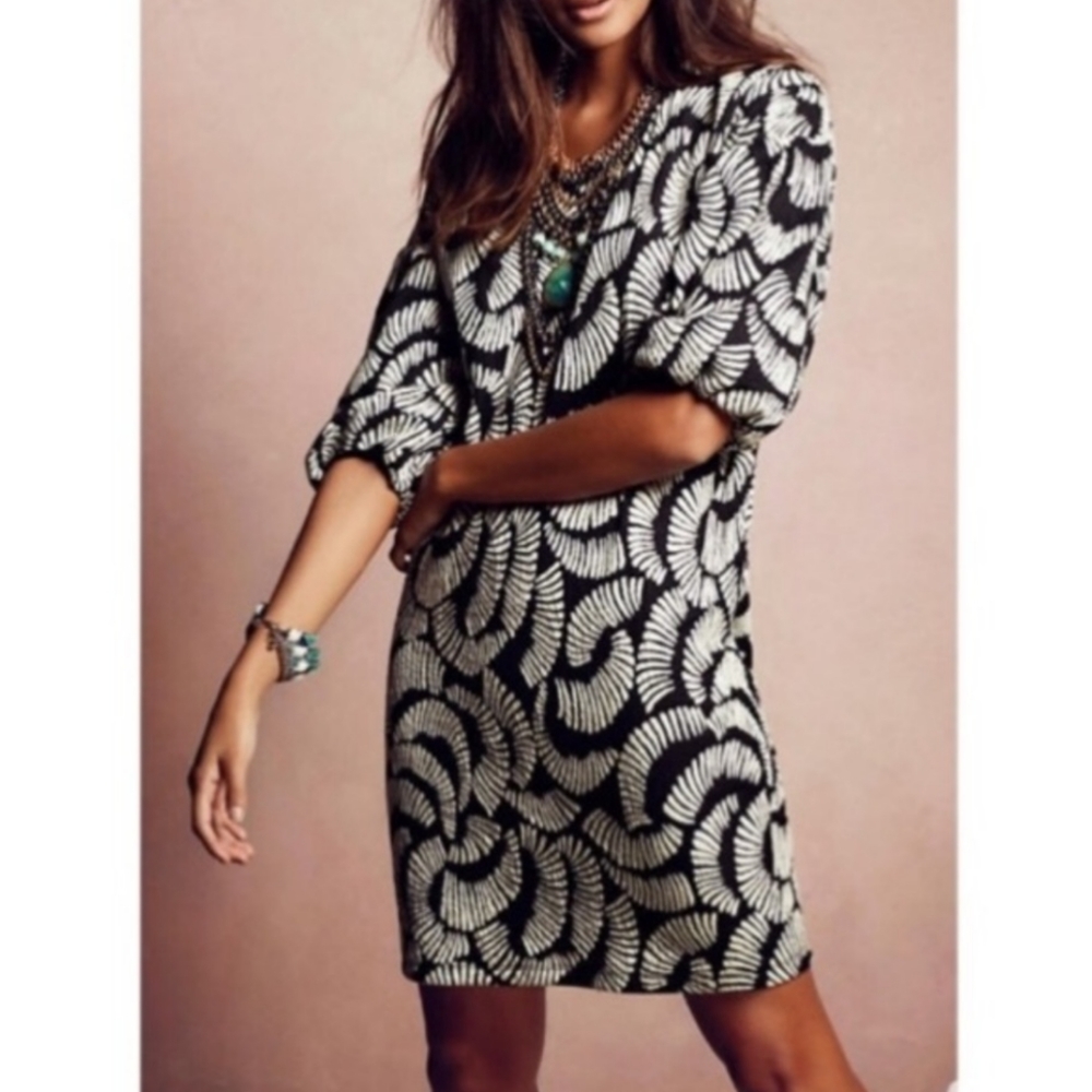 ANTHROPOLOGIE Maeve Windfall Shift Dress Sz S